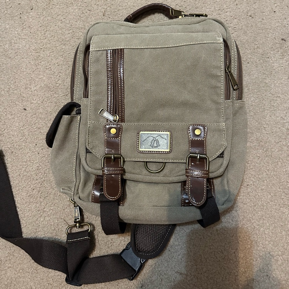 Small canvas sling bag from 3trees y2k style